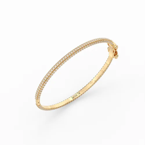 צמיד קשיח משובץ מלא