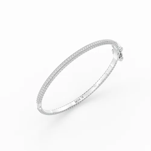 צמיד קשיח משובץ מלא