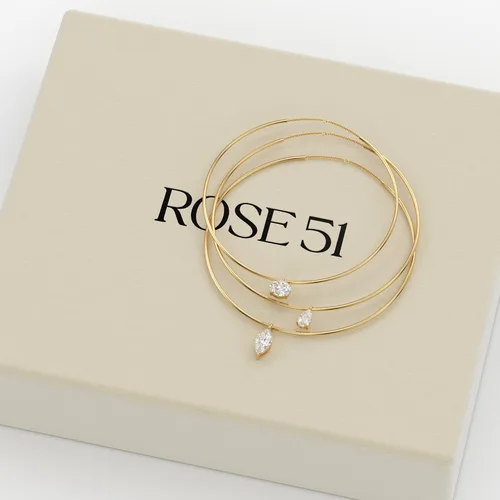 שרשרת קשיחה בשיבוץ יהלום 2ct