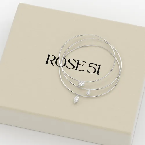 שרשרת קשיחה בשיבוץ יהלום 2ct