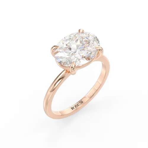 טבעת אובל "שוכב"